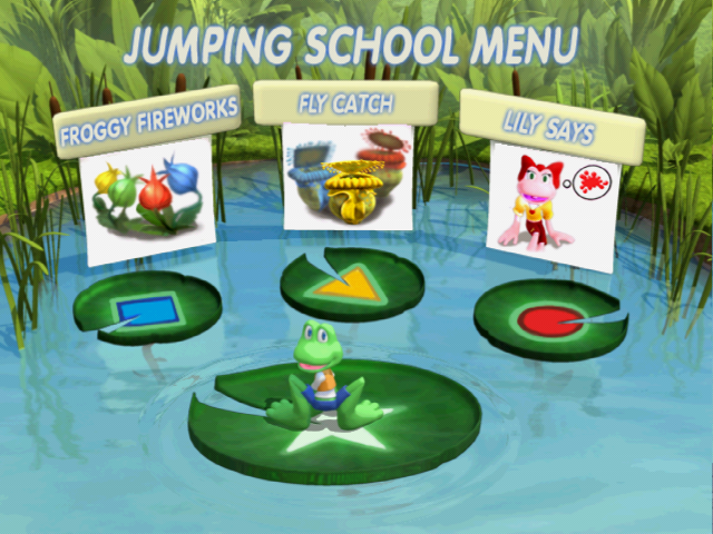 Konami Kids Playground - Frogger - Hop, Skip And Jumpin' Fun — sstitle (US)