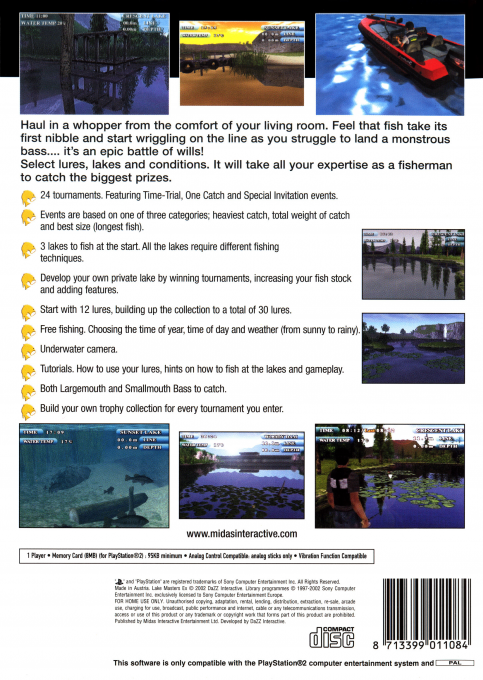 Lake Masters Ex — box-2D-back (EU)