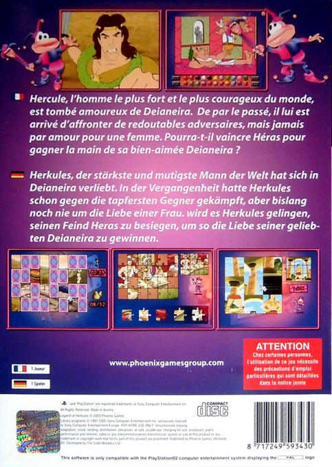 Legend Of Herkules — box-2D-back (FR)