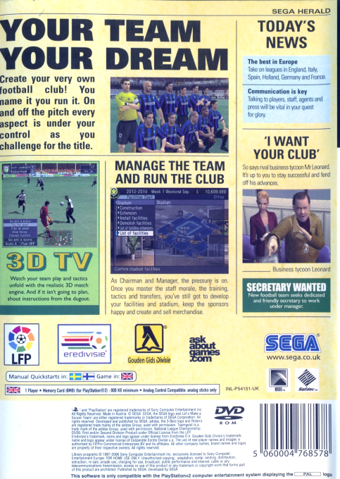 Let's Make A Soccer Team ! — box-2D-back (EU)