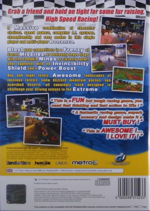 Living World Racing — box-2D-back (EU)