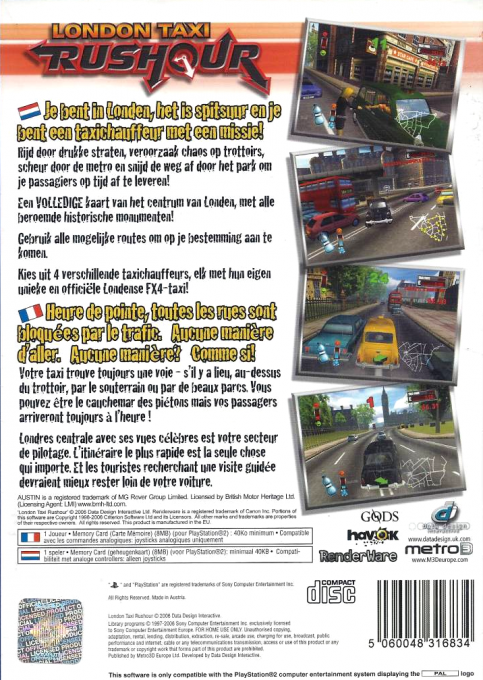 London Taxi - Rushour — box-2D-back (EU)