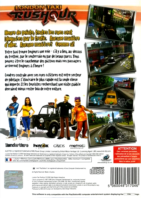 London Taxi - Rushour — box-2D-back (FR)