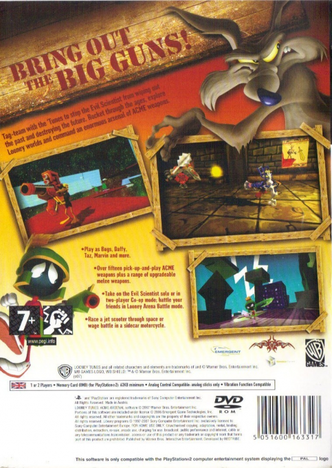 Looney Tunes - Acme Arsenal — box-2D-back (EU)