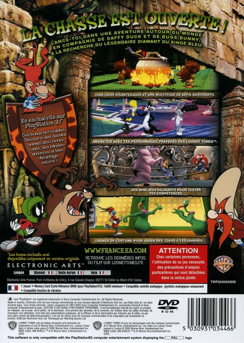 Looney Tunes - Back In Action — box-2D-back (FR)
