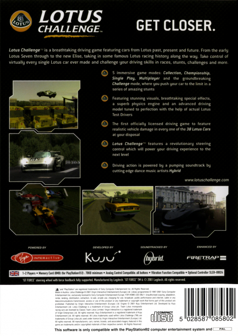 Lotus Challenge — box-2D-back (EU)