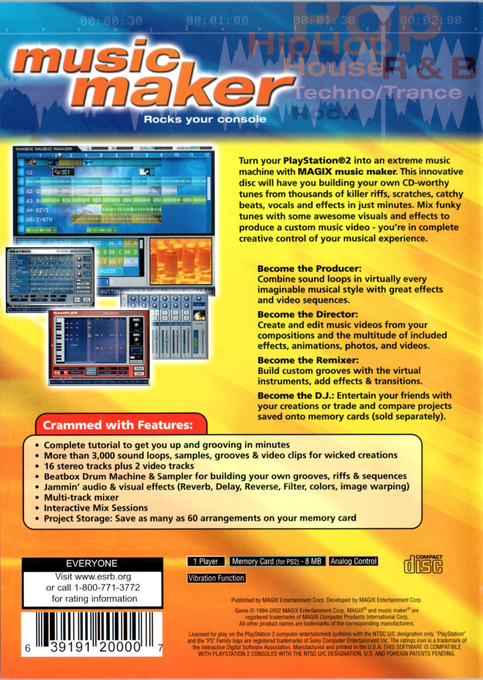 Magix Music Maker — box-2D-back (US)