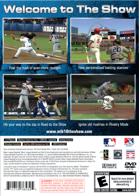 Mlb 10 - The Show — box-2D-back (US)