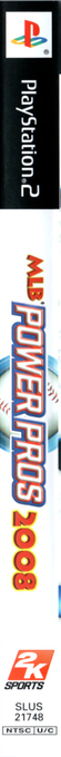 Mlb Power Pros 2008 — box-2D-side (US)