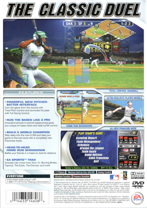 Mvp Baseball 2003 — box-2D-back (US)