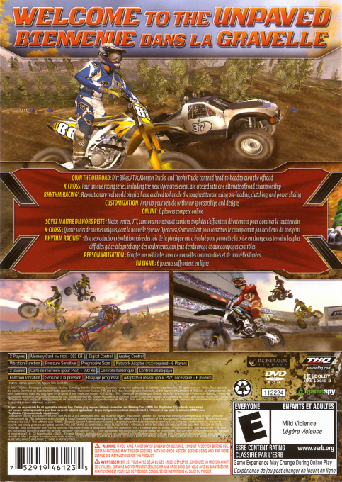 MX vs. ATV Untamed — box-2D-back (US)