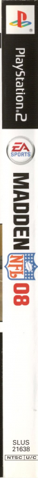 Madden NFL 08 — box-2D-side (US)