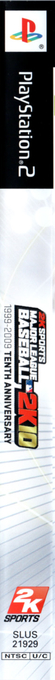 Major League Baseball 2k10 — box-2D-side (US)