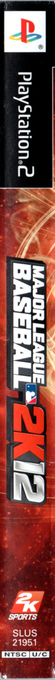 Major League Baseball 2k12 — box-2D-side (US)