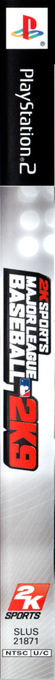 Major League Baseball 2k9 — box-2D-side (US)