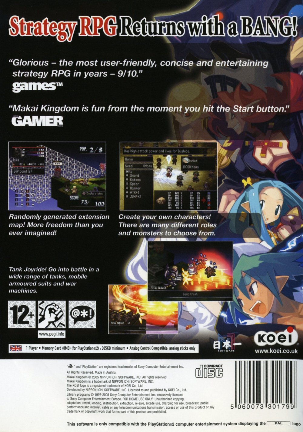 Makai Kingdom - Chronicles Of The Sacred Tome — box-2D-back (EU)