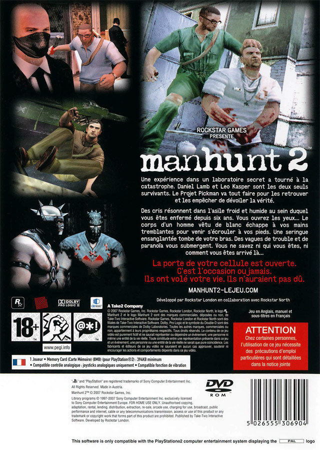 Manhunt 2 — box-2D-back (FR)