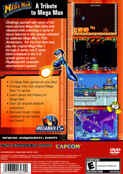 Mega Man Anniversary Collection — box-2D-back (US)