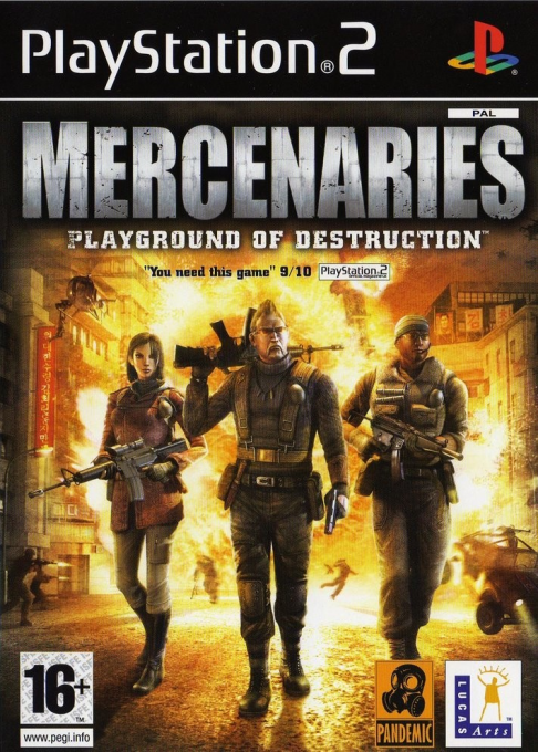 Mercenaries - Playground of Destruction — box-2D (EU)
