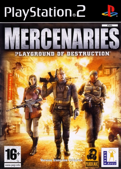 Mercenaries - Playground of Destruction — box-2D (FR)