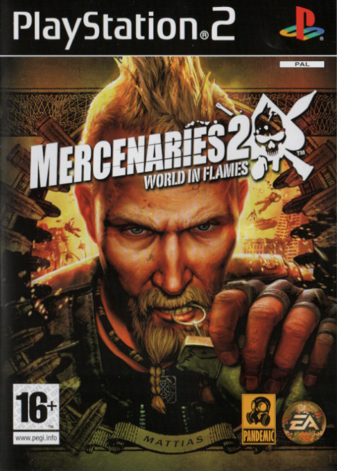 Mercenaries 2 - World in Flames — box-2D (EU)