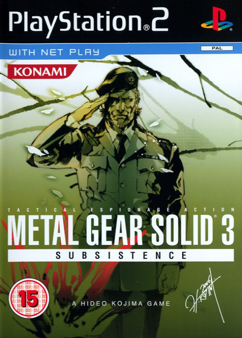 Metal Gear Solid 3 Subsistence — box-2D (UK)