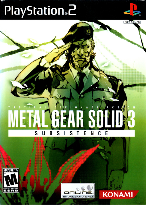 Metal Gear Solid 3 Subsistence box art