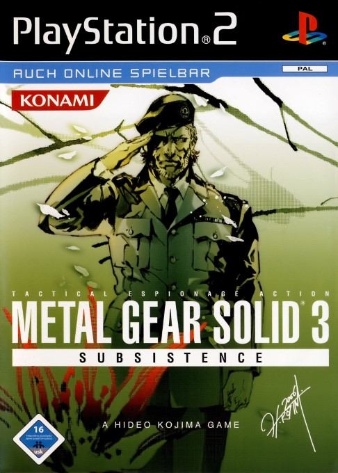 Metal Gear Solid 3 Subsistence — box-2D (DE)