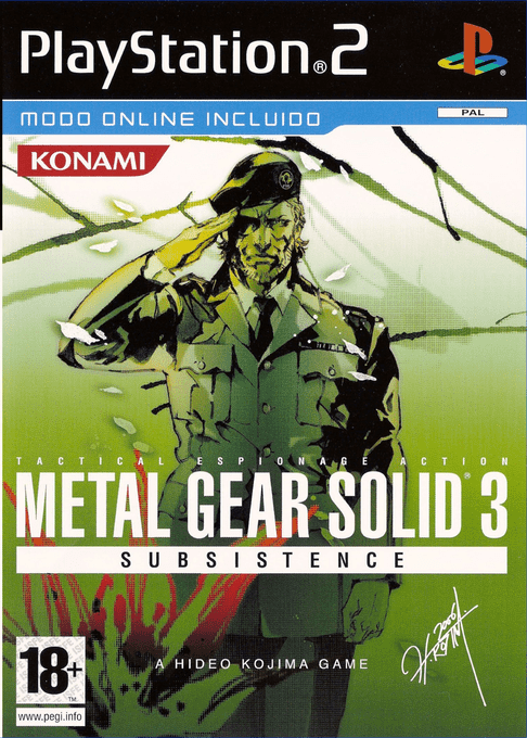 Metal Gear Solid 3 Subsistence — box-2D (SP)