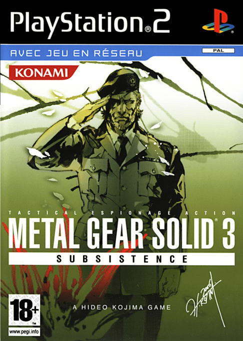 Metal Gear Solid 3 Subsistence — box-2D (FR)