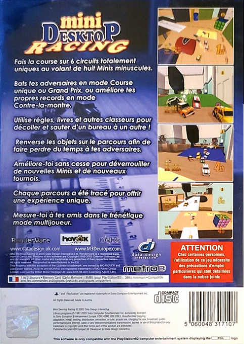 Mini Desktop Racing — box-2D-back (FR)
