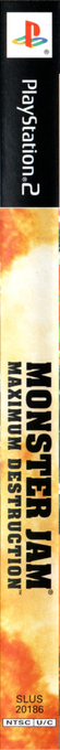 Monster Jam - Maximum Destruction — box-2D-side (US)