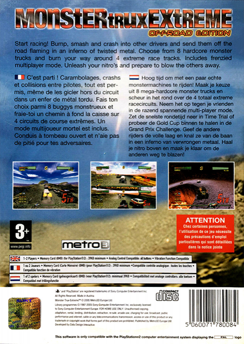 Monster Trux Extreme - Offroad Edition — box-2D-back (FR)