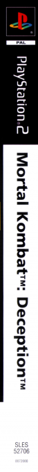 Mortal Kombat - Deception — box-2D-side (DE)
