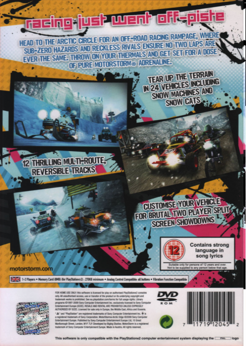 Motorstorm - Arctic Edge — box-2D-back (EU)