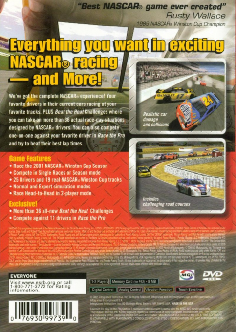 Nascar Heat 2002 — box-2D-back (WOR)