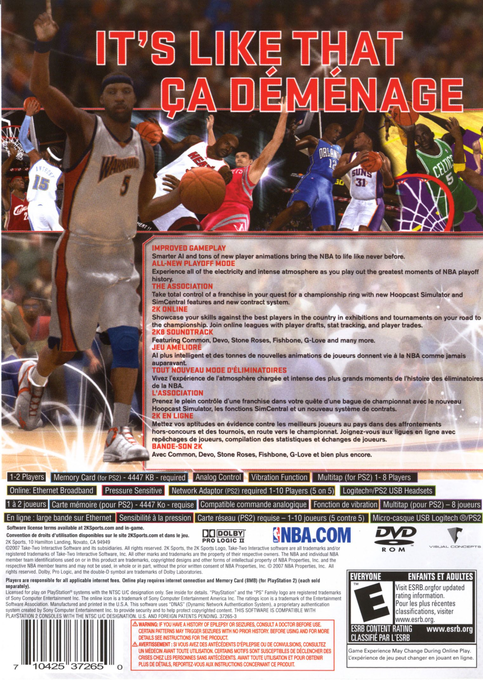 Nba 2k8 — box-2D-back (US)