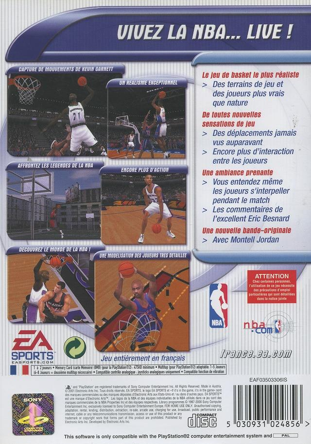 Nba Live 2001 — box-2D-back (FR)