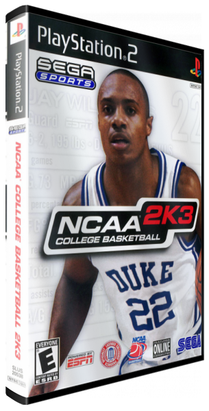 NCAA College Basketball 2k3 — box-3D (US)