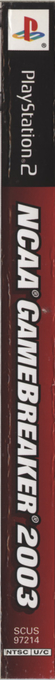 Ncaa Gamebreaker 2003 — box-2D-side (US)