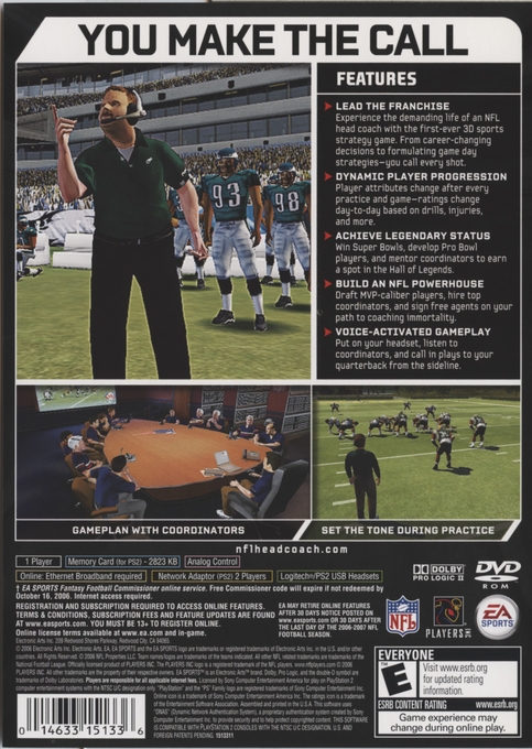 Nfl Head Coach — box-2D-back (US)