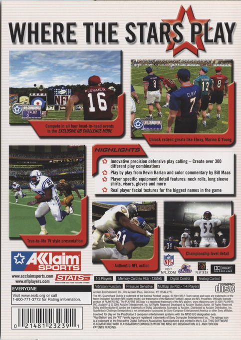 Nfl Qb Club 2002 — box-2D-back (US)