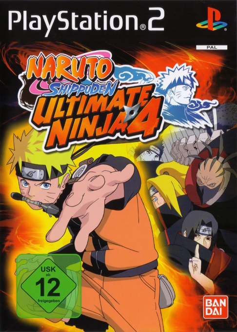 Naruto Shippuden - Ultimate Ninja 4 — box-2D (DE)