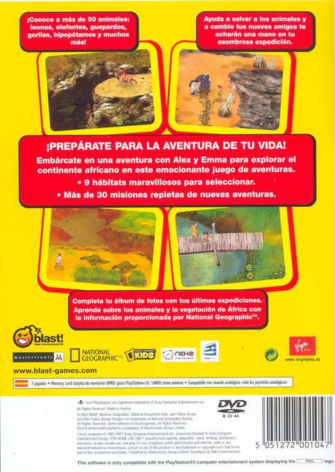 National Geographic - Safari Adventures Africa — box-2D-back (SP)