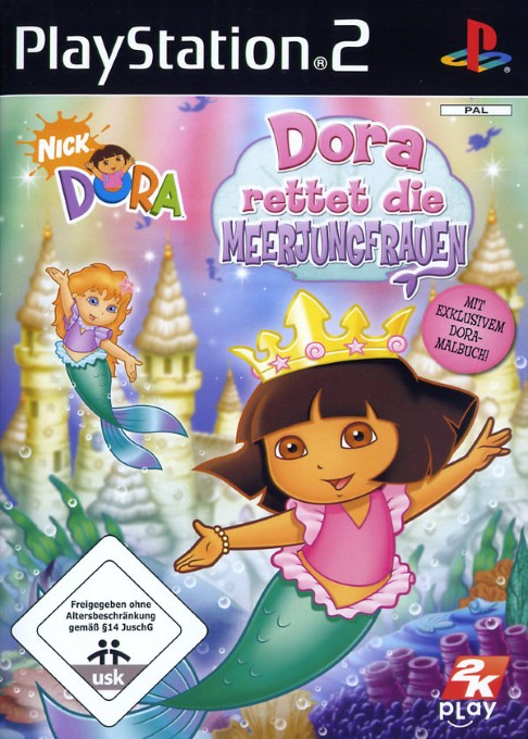 Dora The Explorer - Dora Saves The Mermaids — box-2D (DE)