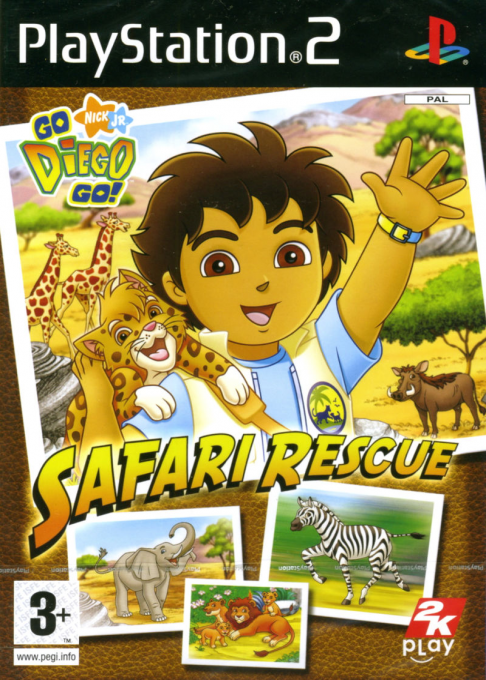 Go Diego Go! Safari Rescue — box-2D (EU)