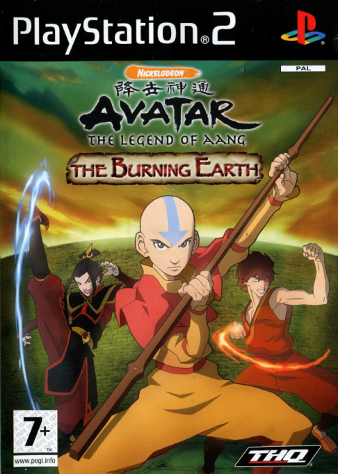 Avatar - The Legend of Aang - The Burning Earth — box-2D (EU)