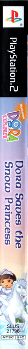 Dora The Explorer - Dora Saves The Snow Princess — box-2D-side (US)