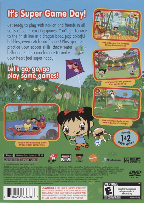 Ni Hao, Kai-lan - Super Game Day — box-2D-back (US)