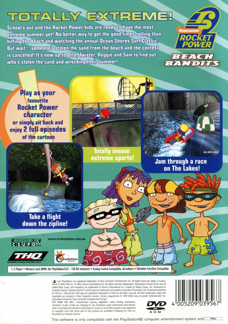 Rocket Power - Beach Bandits — box-2D-back (AU)